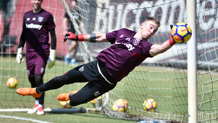 Joe Hart in training in Miami