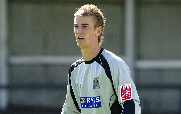 Joe Hart in Shrewsbury Town colours