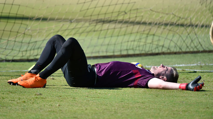 Joe Hart has been working hard at the Hammers' training camp in Miami this week