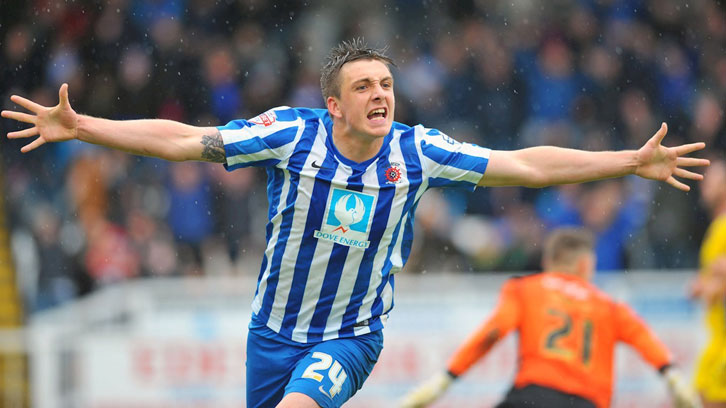 Jordan Hugill donated his historic Hartlepool United shirt to the League Two club's fundraising effort