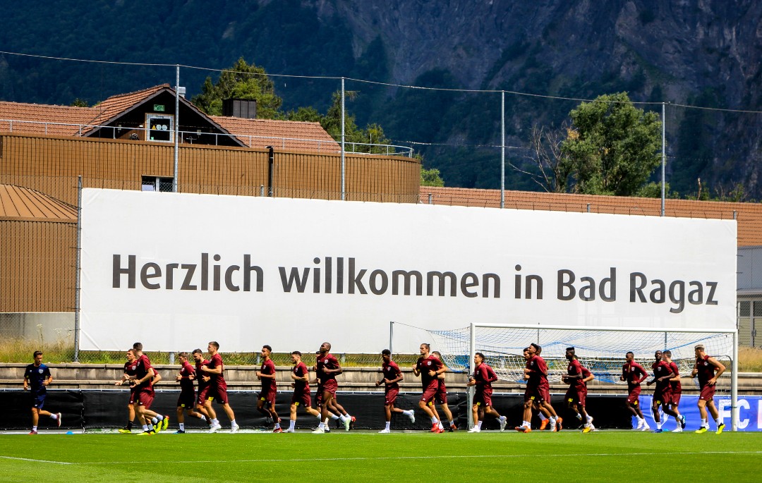 The players put in the hard yards in Bad Ragaz on Thursday and Friday