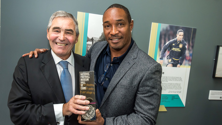 Paul Ince with his former West Ham United Academy Director Tony Carr