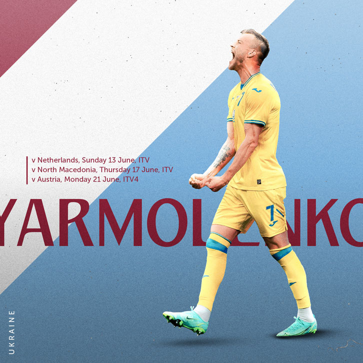 Yarmolenko in action for Ukraine