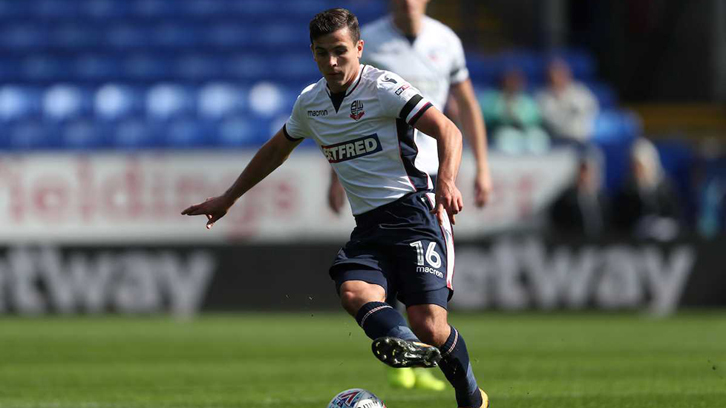 Josh Cullen in action for Bolton