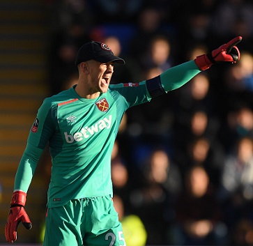 Joe Hart in action at Shrewsbury Town