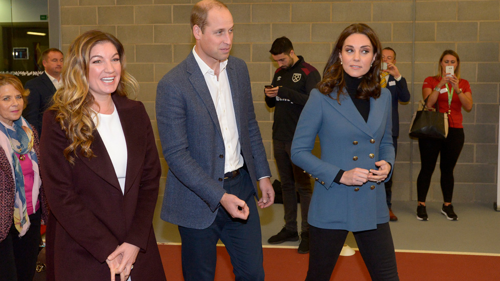 Karren Brady with the Duke and Duchess of Cambridge
