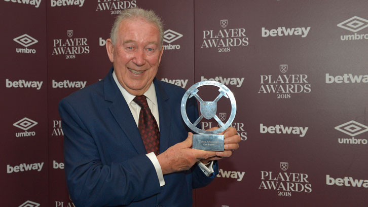 Ken Brown was presented with the Lifetime Achievement Award in 2018