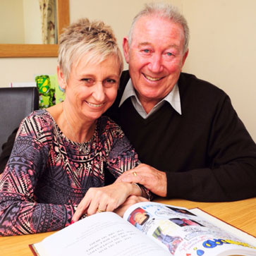 Ken Brown with his wife Elaine