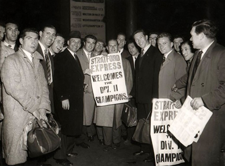 The West Ham United squad received a hero's welcome at King's Cross station