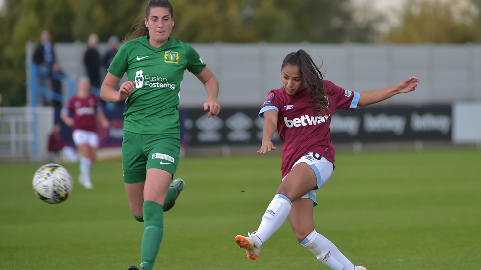 Rosie Kmita scores against Yeovil Town