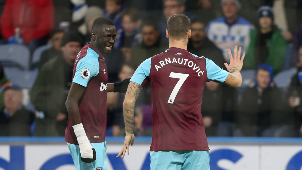 Cheikhou Kouyate and Marko Arnautovic