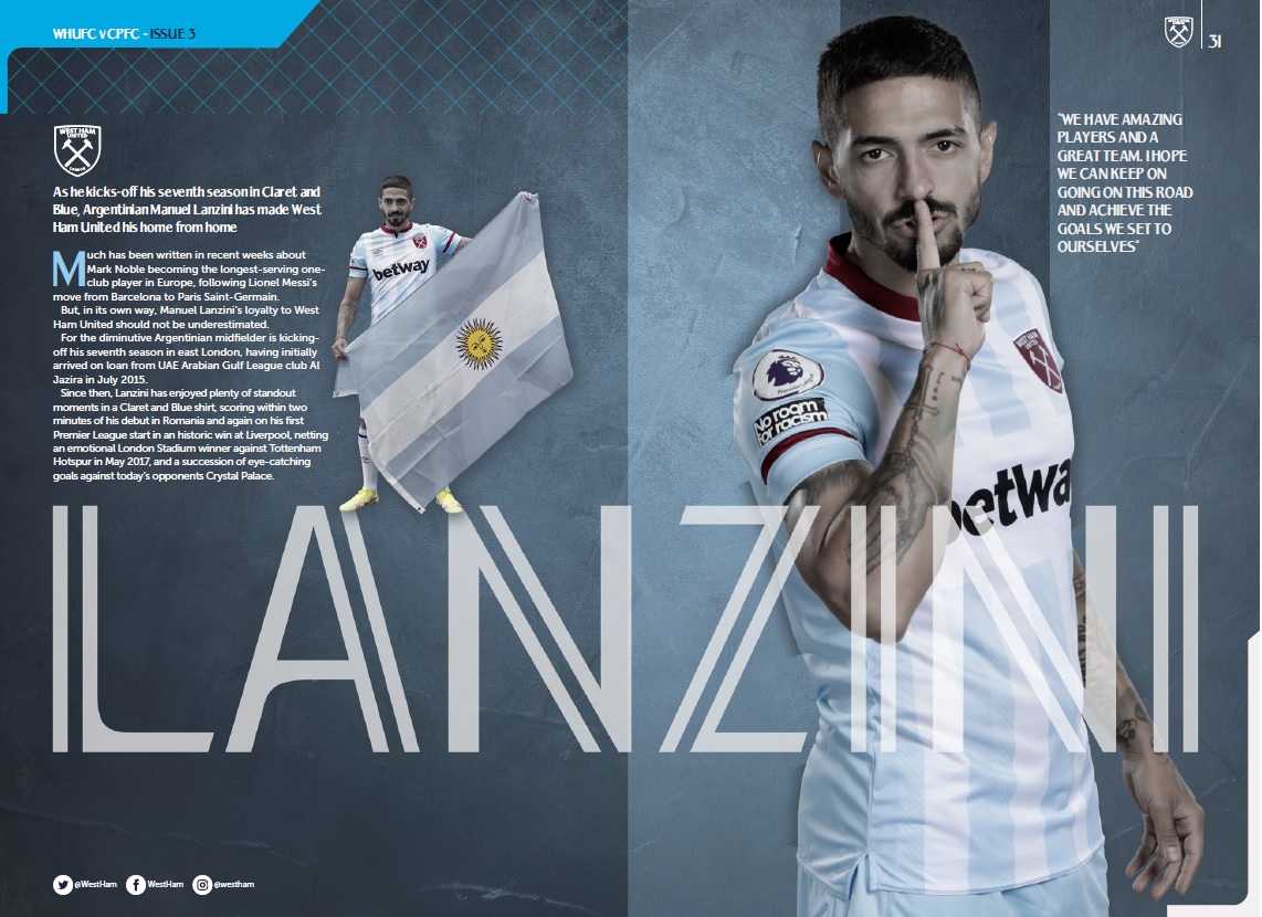 Manu Lanzini Programme spread