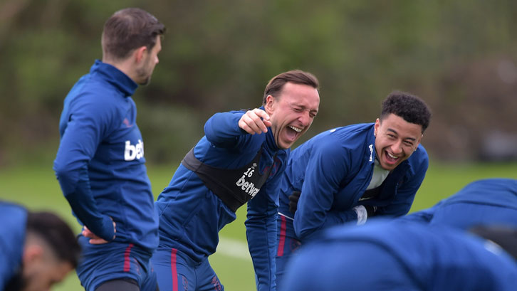 Mark Noble and Jesse Lingard