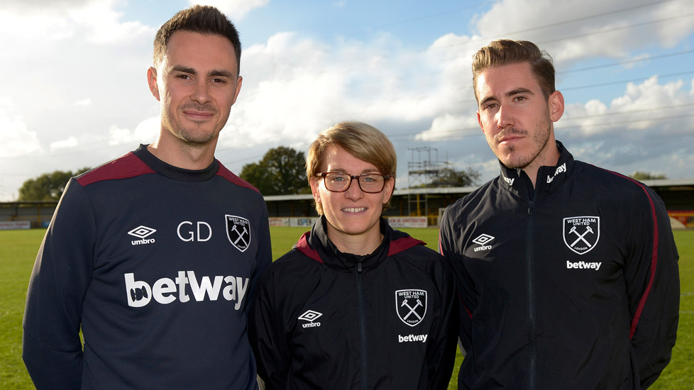 General Manager Karen Ray with Greg de Carnys and Josh Ewens