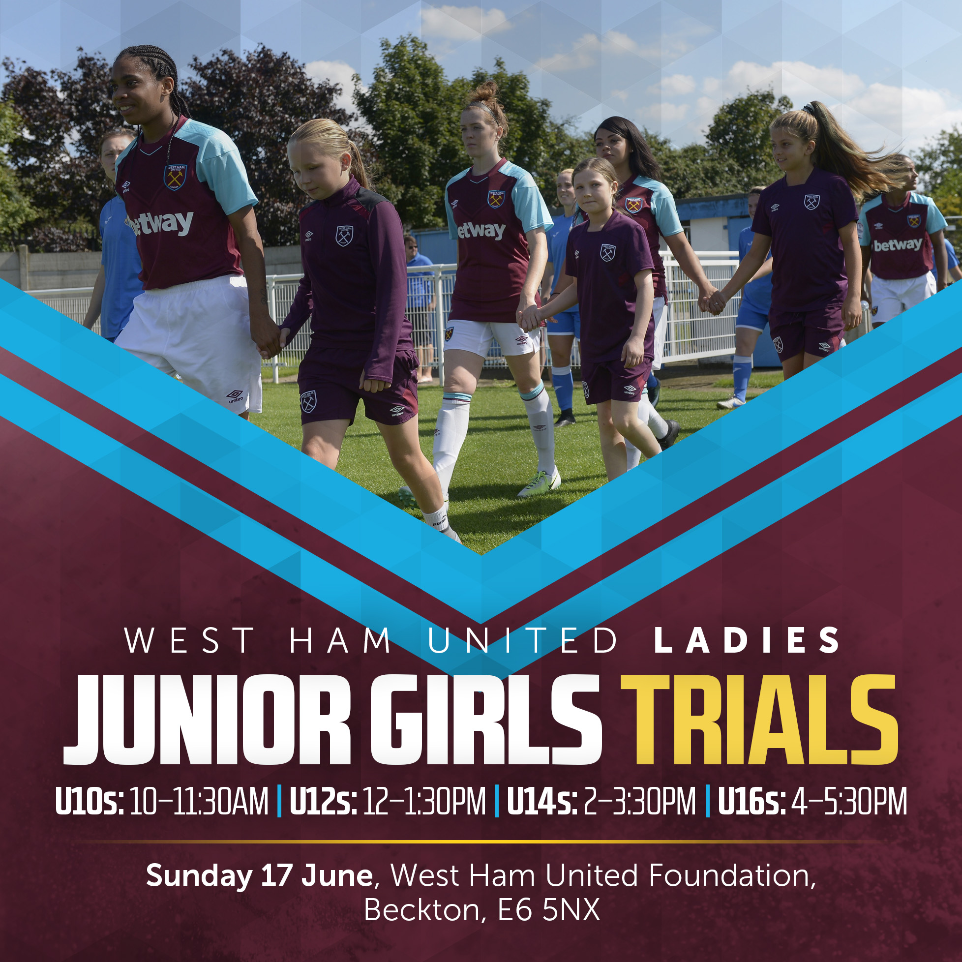 Date set for West Ham United Ladies junior trials West Ham United F.C.
