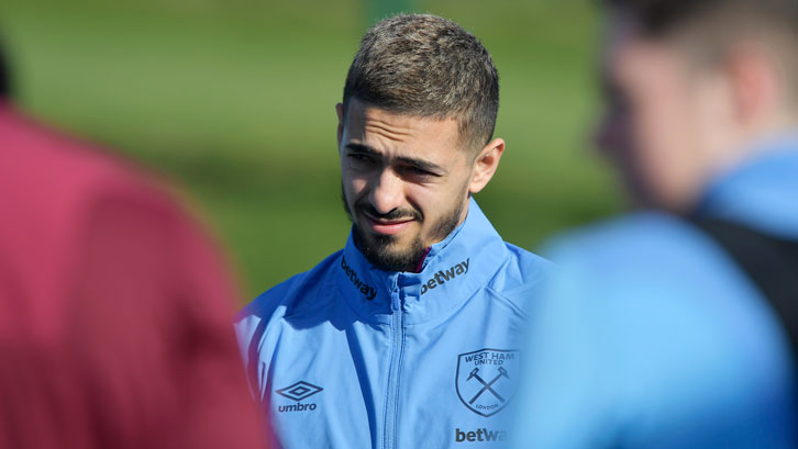 Manuel Lanzini is back in training