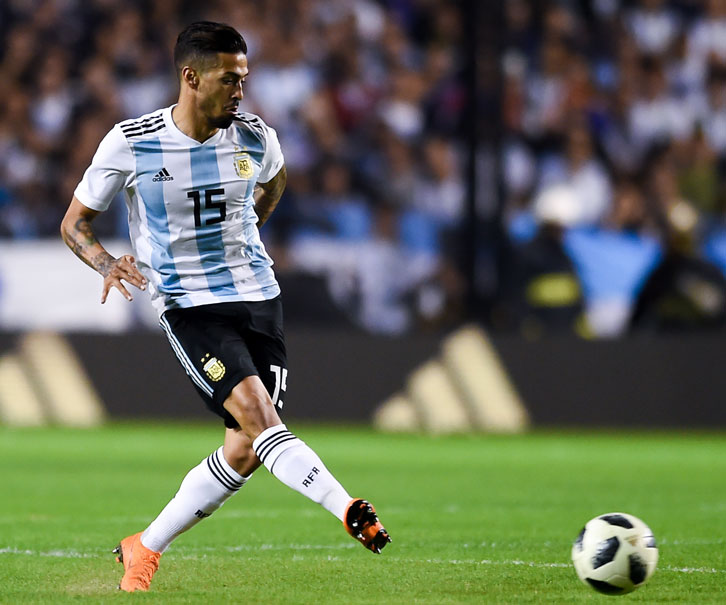 Manuel Lanzini in action for Argentina