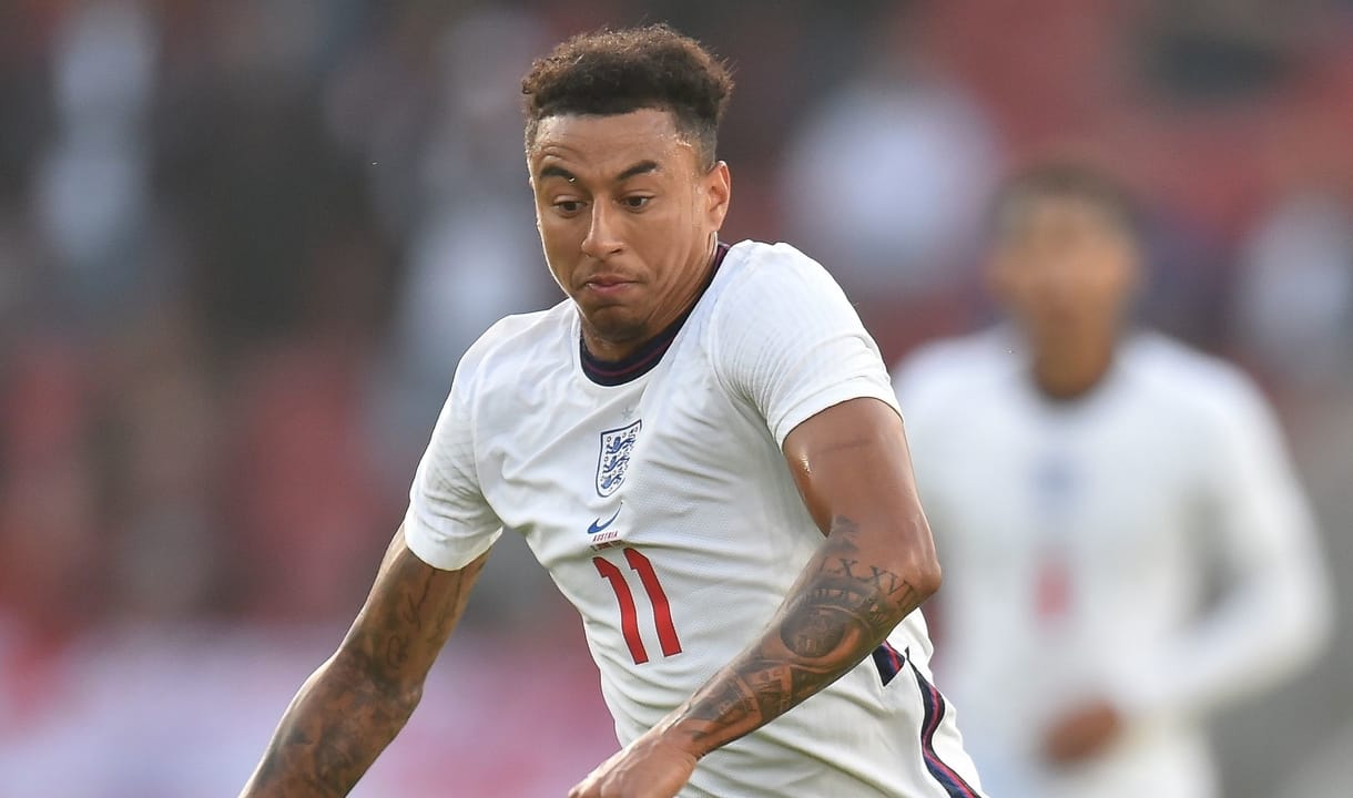 Jesse Lingard in action against Austria