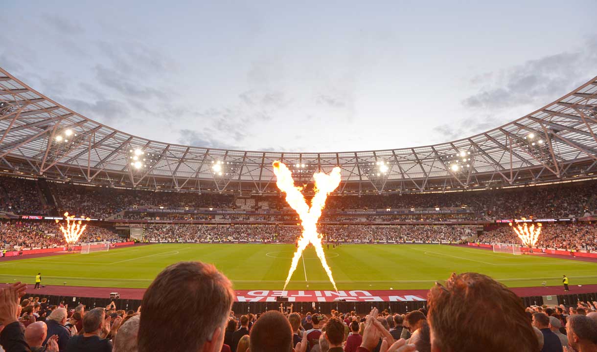 Fireworks at London Stadium