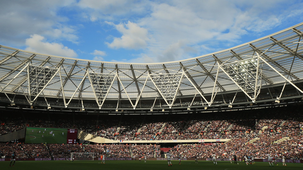 West Ham United in action at London Stadium