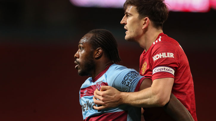 Michail Antonio and Harry Maguire