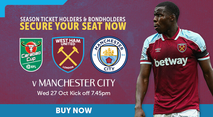 Manchester City Carabao Cup ticket promo graphic