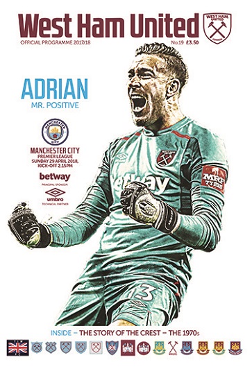 Manchester City programme cover