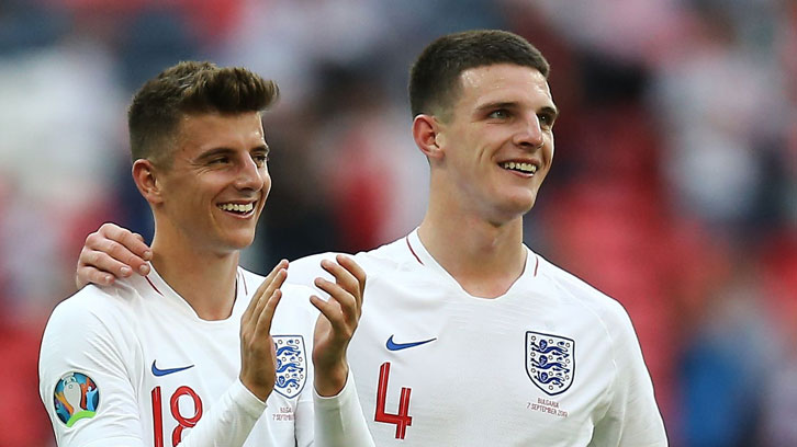 Mason Mount and Declan Rice