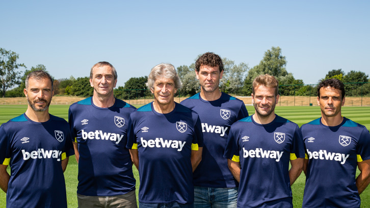 Manuel Pellegrini and his backroom staff