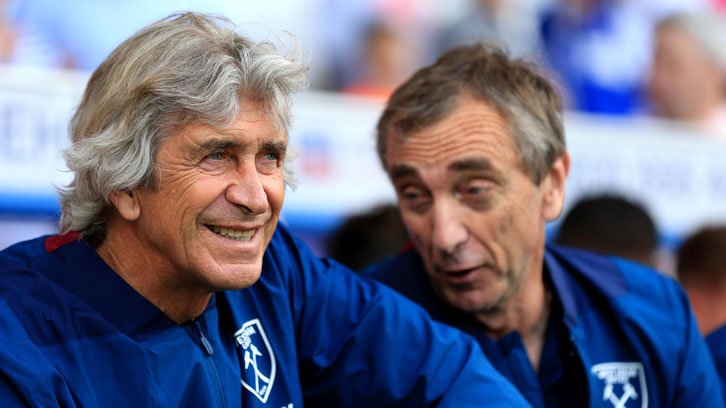 Manuel Pellegrini was happy with West Ham's performance against Mainz