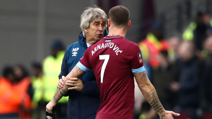 Manuel Pellegrini played down any potential issue with Marko Arnautovic
