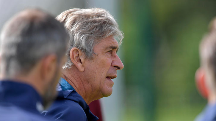 Manuel Pellegrini put his squad through their paces at Rush Green this week