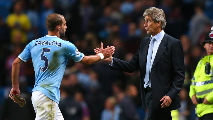 Pablo Zabaleta and Manuel Pellegrini won trophies together at Manchester City