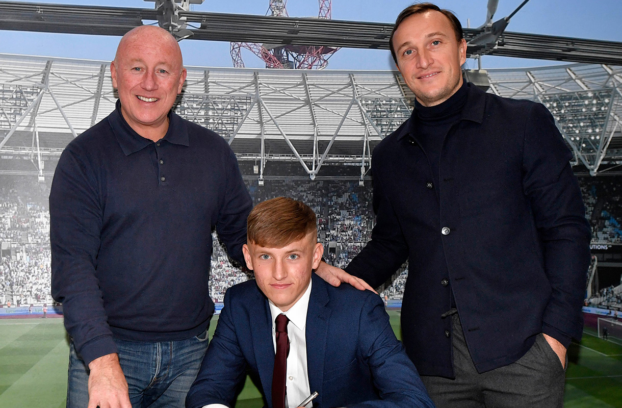 Callum Marshall, Mark Noble & Kenny Brown