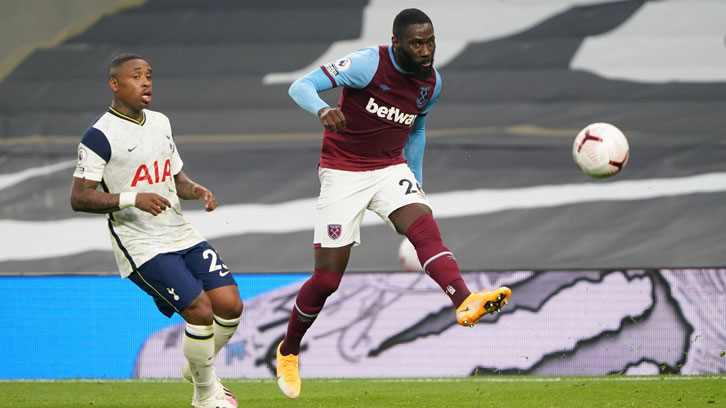 Arthur Masuaku in action against Tottenham Hotspur