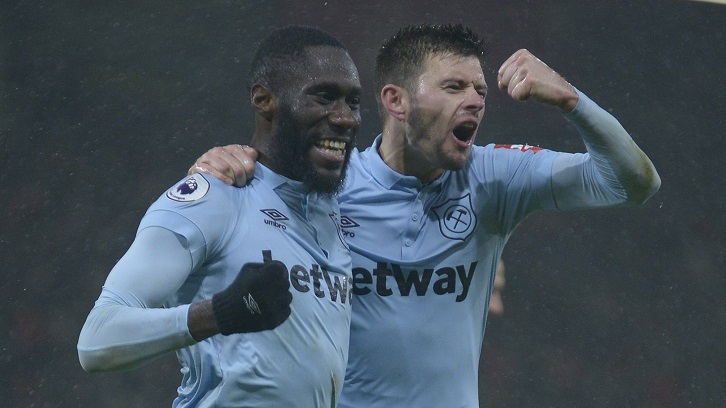 Arthur Masuaku and Aaron Cresswell have combined well down the West Ham left