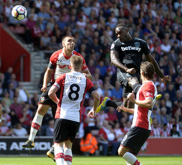 Antonio returned to action against Southampton