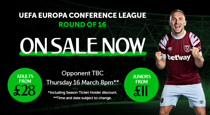 UEFA Europa Conference League round of 16 tickets