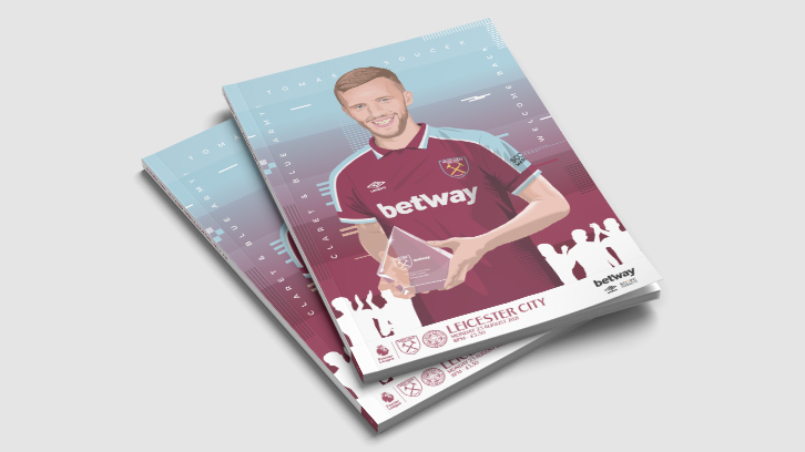 West Ham v Leicester Programme on sale now!