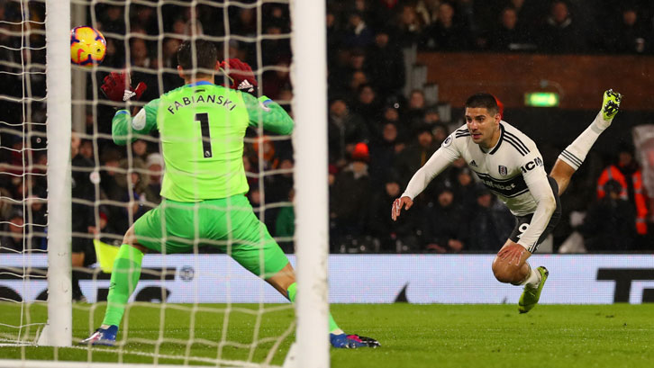 Aleksandar Mitrovic went close to scoring at Craven Cottage in December