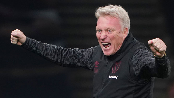 David Moyes celebrates