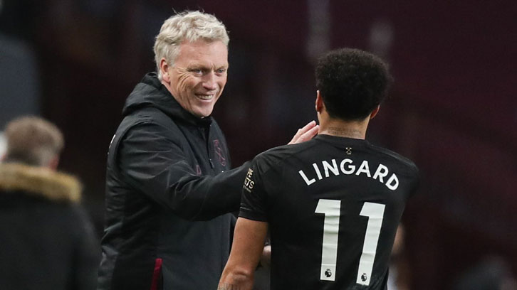 David Moyes and Jesse Lingard