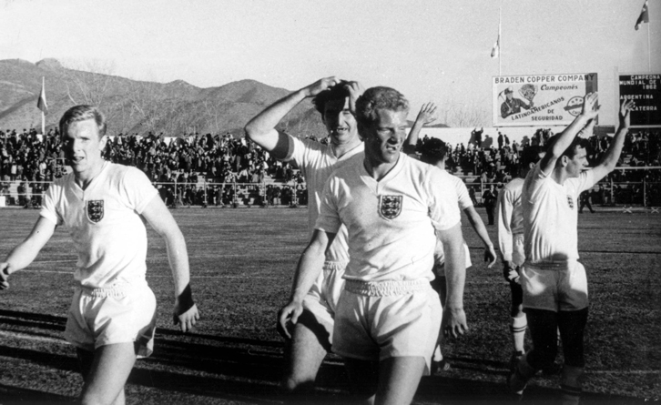 Bobby Moore with England at the 1962 World Cup