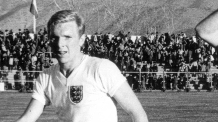 Bobby Moore in action at the 1962 FIFA World Cup finals in Chile