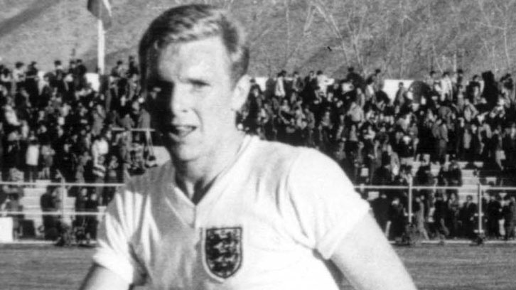Bobby Moore in action at the 1962 FIFA World Cup finals in Chile