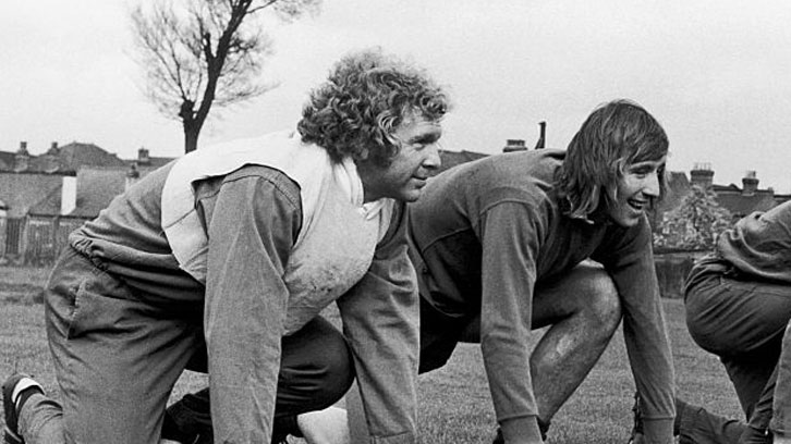 Bobby Moore and Billy Bonds at Chadwell Heath