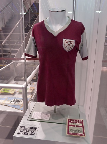 Bobby Moore's debut shirt is among the exhibits