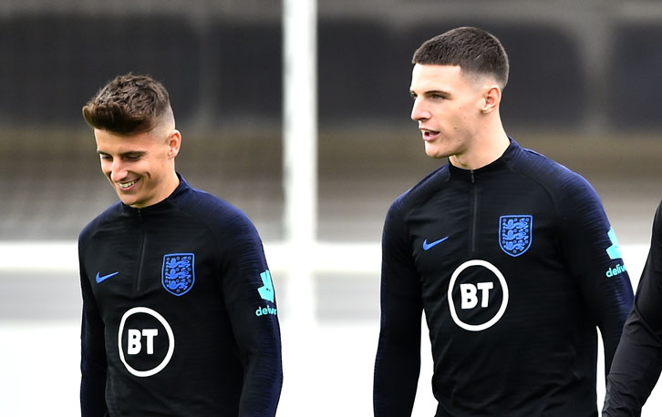 Mason Mount and Declan Rice