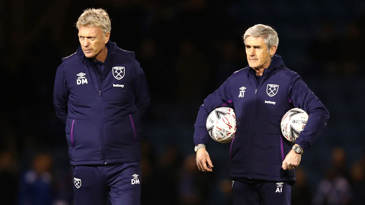 David Moyes and Alan Irvine at West Ham