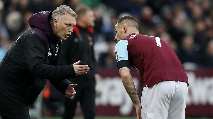 David Moyes and Marko Arnautovic